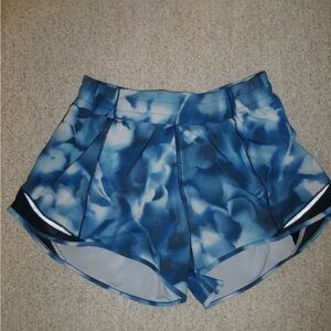 Blue Lululemon Hotty Hot Athletic Shorts